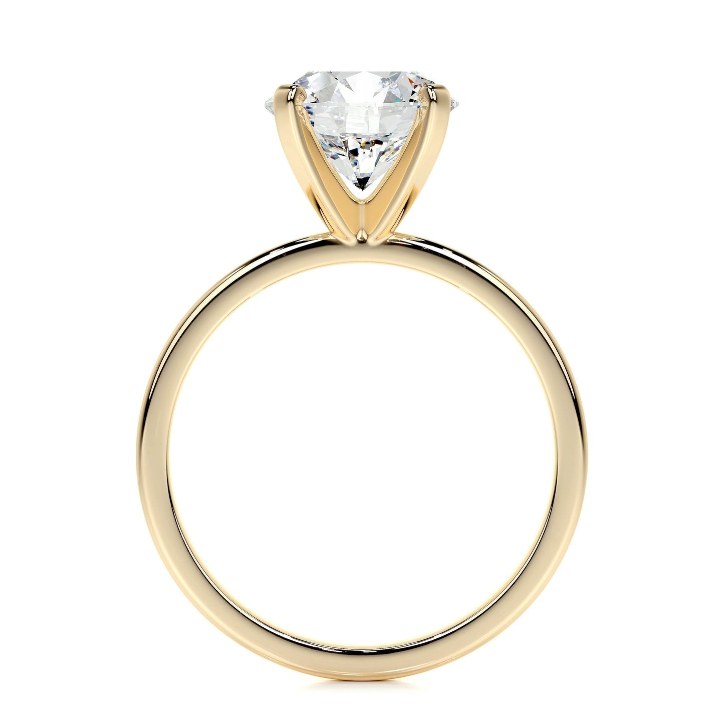 2.0 CT Round Solitaire CVD E/VS2 Diamond Engagement Ring 32