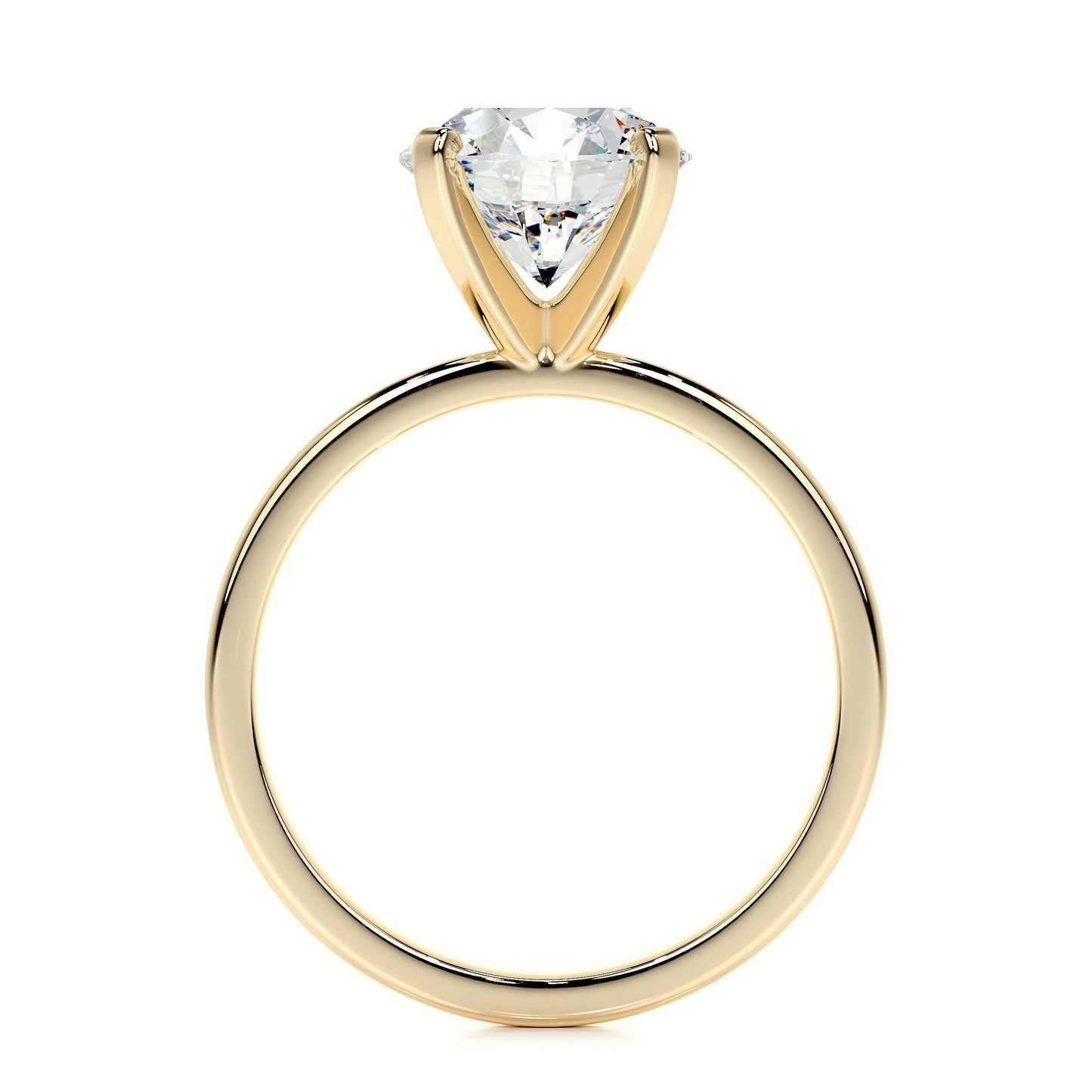 2.0 CT Round Solitaire CVD E/VS2 Diamond Engagement Ring 32