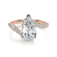 Load image into Gallery viewer, 2.0 CT Pear-Shaped Lab Grown Diamond Bypass Engagement Ring
