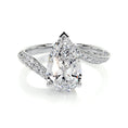 Load image into Gallery viewer, 2.0 CT Pear-Shaped Lab Grown Diamond Bypass Engagement Ring
