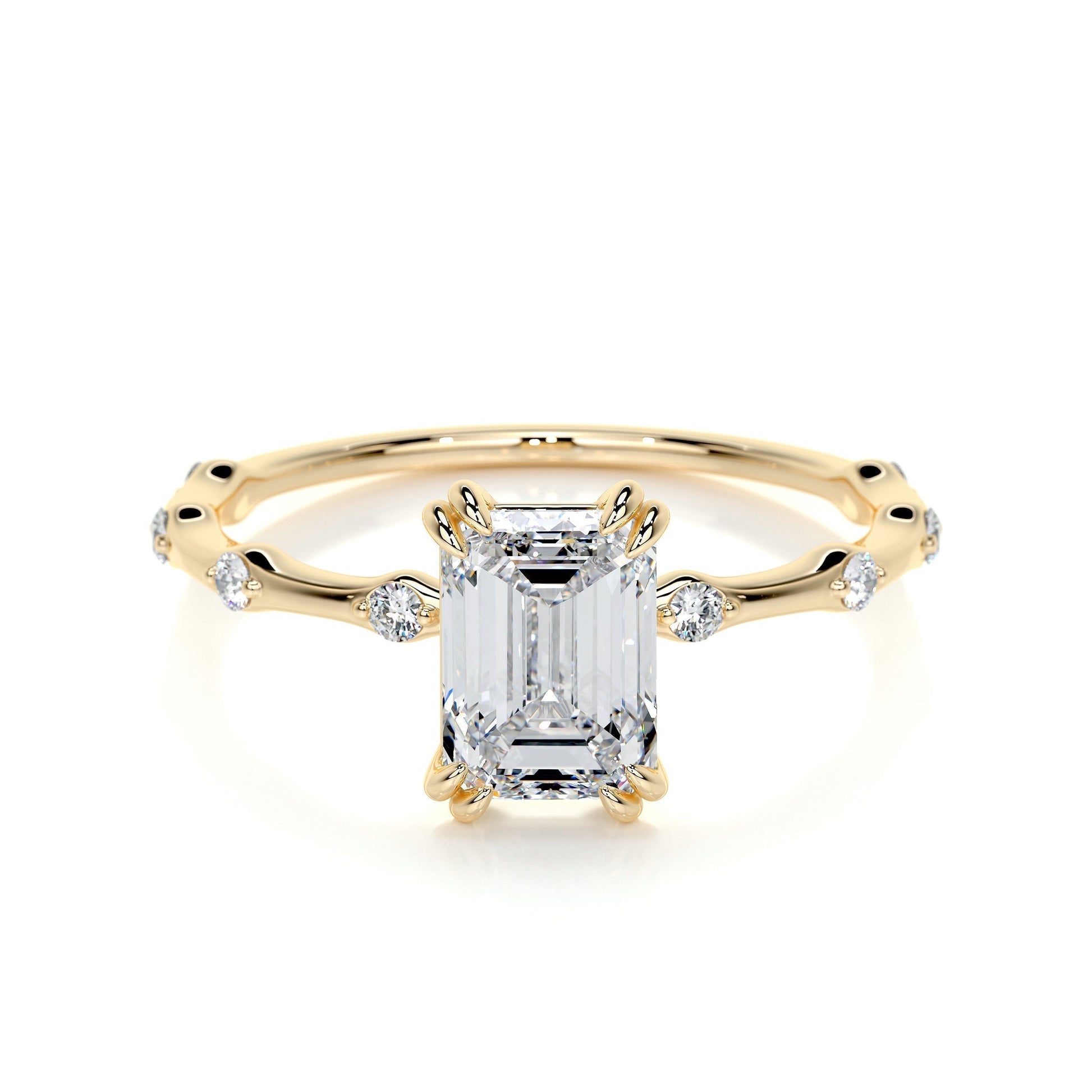 1.50 CT Emerald Solitaire CVD E/VS1 Diamond Engagement Ring 7