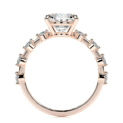 3.0 CT Oval Solitaire CVD  E/VS1 Diamond Engagement Ring 17