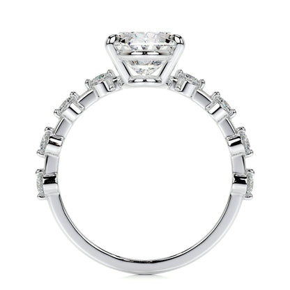 3.0 CT Oval Solitaire CVD  E/VS1 Diamond Engagement Ring 7