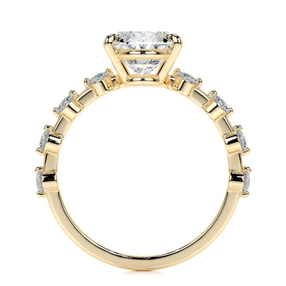 3.0 CT Oval Solitaire CVD  E/VS1 Diamond Engagement Ring 12