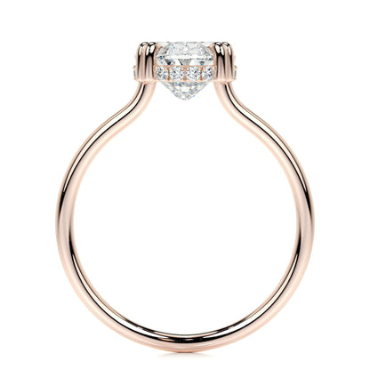 3.0 CT Oval Hidden Halo CVD E/SI1 Diamond Engagement Ring 16