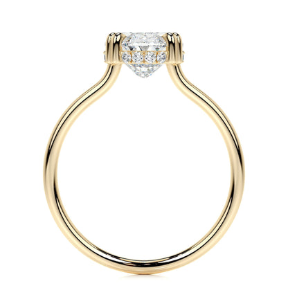3.0 CT Oval Hidden Halo CVD E/SI1 Diamond Engagement Ring 11