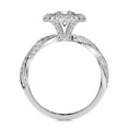 Load image into Gallery viewer, 1.0 CT Round Lab Grown Diamond Halo Twisted Pave Engagement Ring
