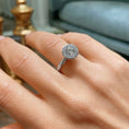 Load image into Gallery viewer, 1.0 CT Round Lab Grown Diamond Halo Twisted Pave Engagement Ring
