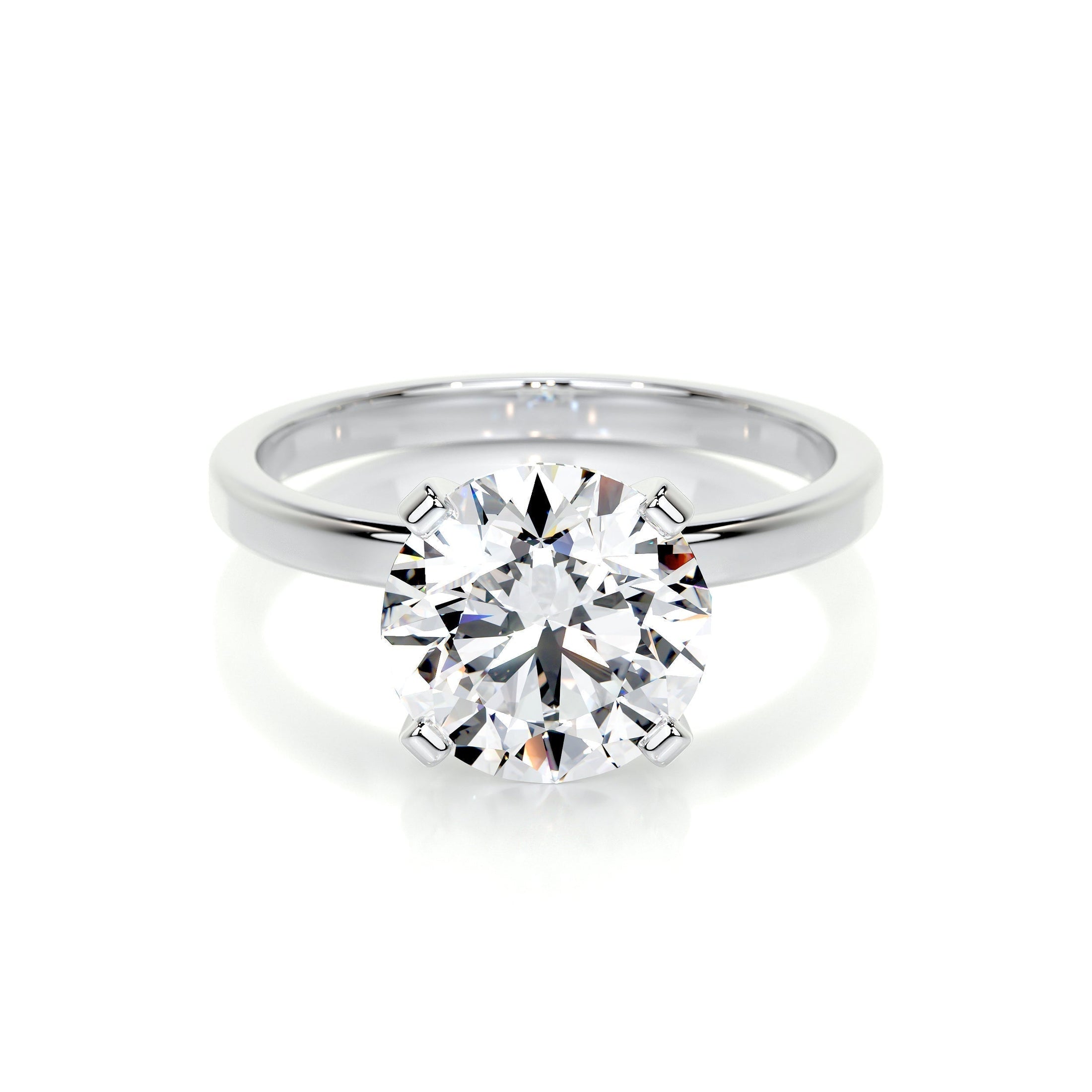 Radiant 3.0 CT Princess-Cut Lab Grown Diamond Solitaire Engagement Ring