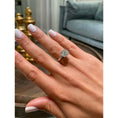 Load image into Gallery viewer, Radiant 3.0 CT Princess-Cut Lab Grown Diamond Solitaire Engagement Ring
