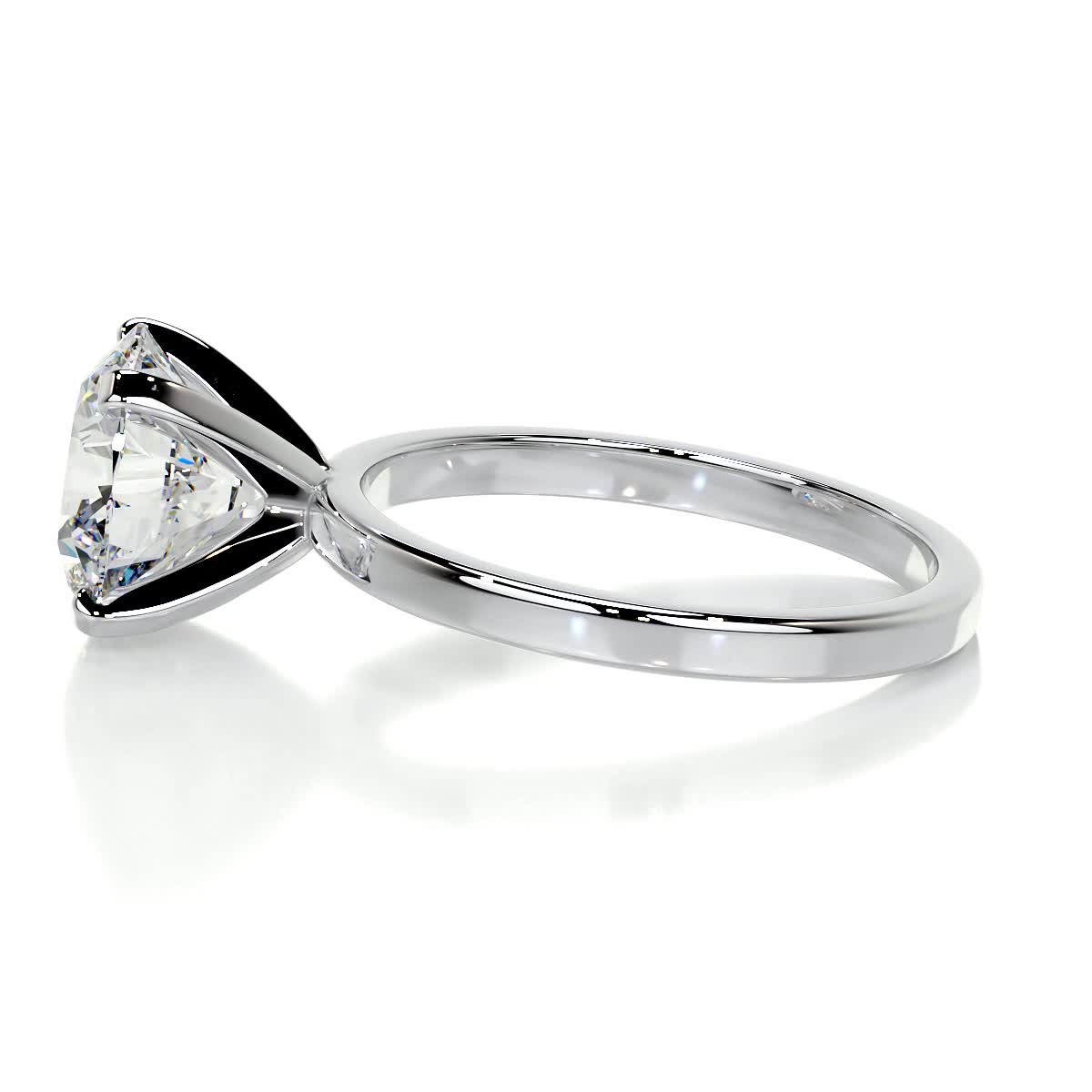 Radiant 3.0 CT Princess-Cut Lab Grown Diamond Solitaire Engagement Ring