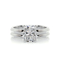 Load image into Gallery viewer, 2.0 CT Radiant Cut Lab Grown Diamond Solitaire Bridal Set
