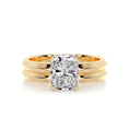 Load image into Gallery viewer, 2.0 CT Radiant Cut Lab Grown Diamond Solitaire Bridal Set
