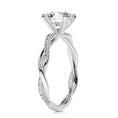 Load image into Gallery viewer, 1.5 ct Round F- VS2 Diamond Pave Moissanite Engagement Ring
