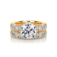 Load image into Gallery viewer, Radiant 3.0 CT Round Lab Grown Diamond Solitaire Bridal Set
