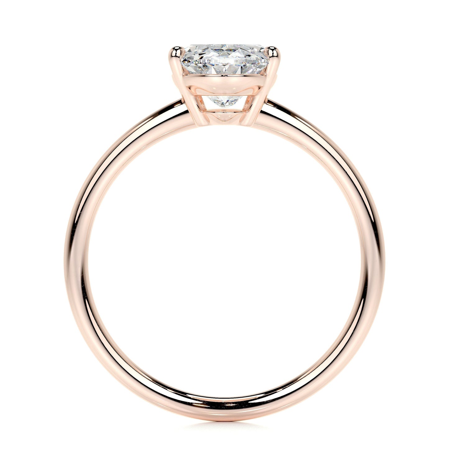 2.0 CT Oval Solitaire CVD E/VS2 Diamond Engagement Ring 14
