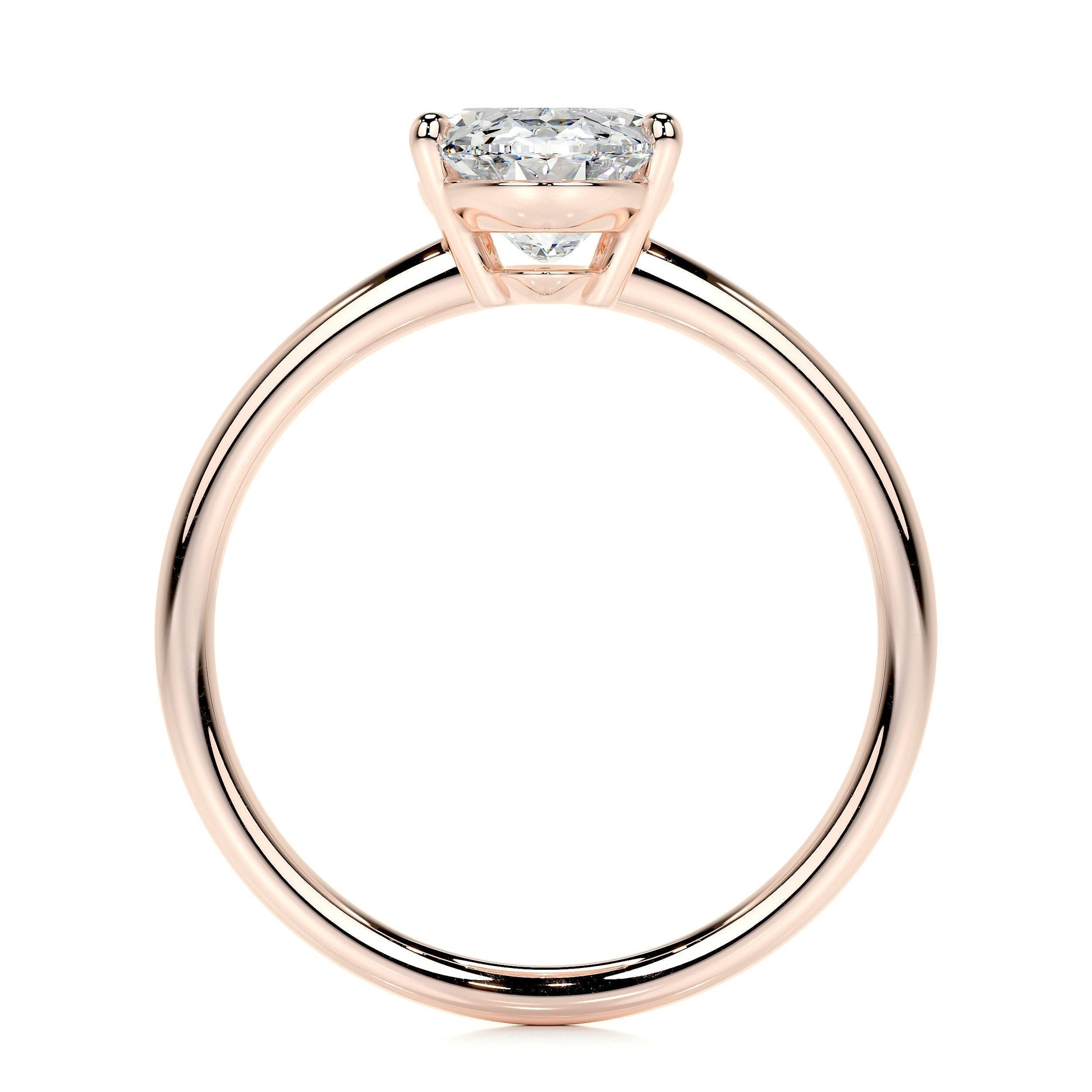 2.0 CT Oval Solitaire CVD E/VS2 Diamond Engagement Ring 14