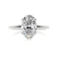 Load image into Gallery viewer, 2 ct Oval E- VS2 Diamond Solitaire Moissanite Engagement Ring
