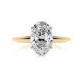 Load image into Gallery viewer, 2 ct Oval E- VS2 Diamond Solitaire Moissanite Engagement Ring
