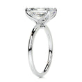 Load image into Gallery viewer, 3 ct Emerald E- VS2 Diamond Solitaire Moissanite Engagement Ring
