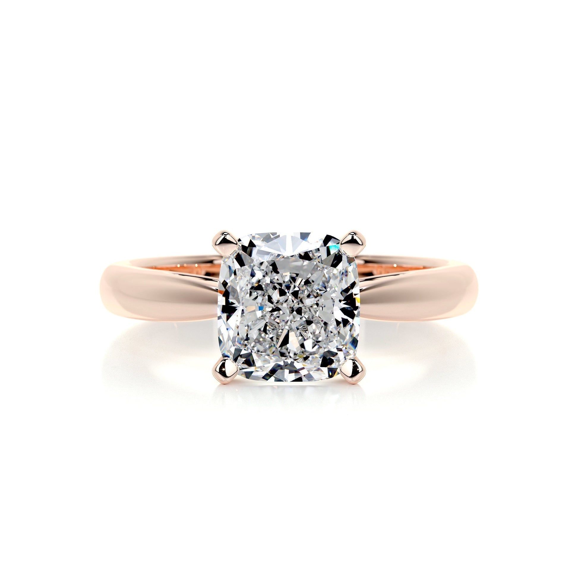 1.5 CT Cushion Cut Lab Grown Diamond Solitaire Engagement Ring 9