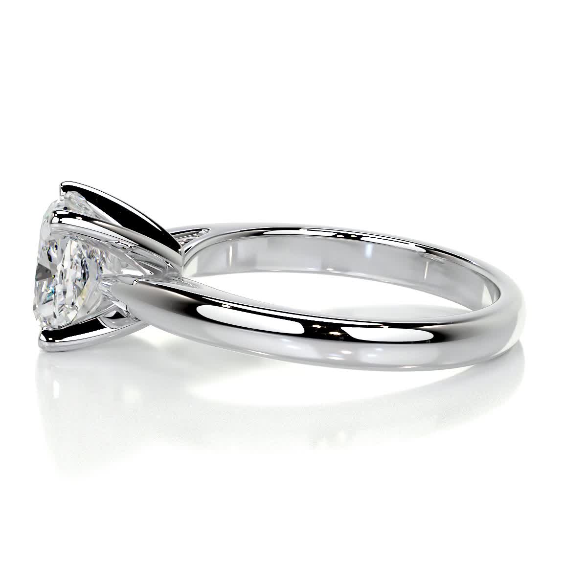 1.5 CT Cushion Cut Lab Grown Diamond Solitaire Engagement Ring 7