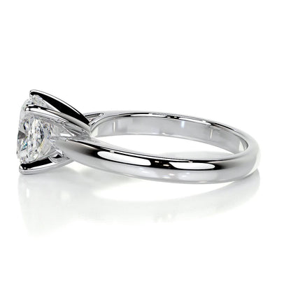 1.5 CT Cushion Cut Lab Grown Diamond Solitaire Engagement Ring 7
