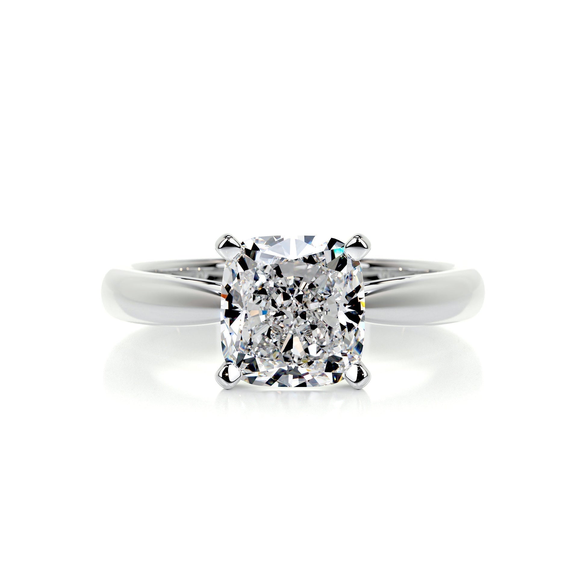 1.5 CT Cushion Cut Lab Grown Diamond Solitaire Engagement Ring 5