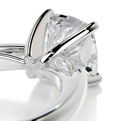 1.5 CT Cushion Cut Lab Grown Diamond Solitaire Engagement Ring 6