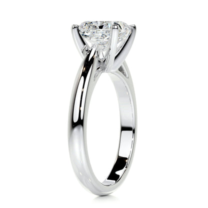 1.5 CT Cushion Cut Lab Grown Diamond Solitaire Engagement Ring 8