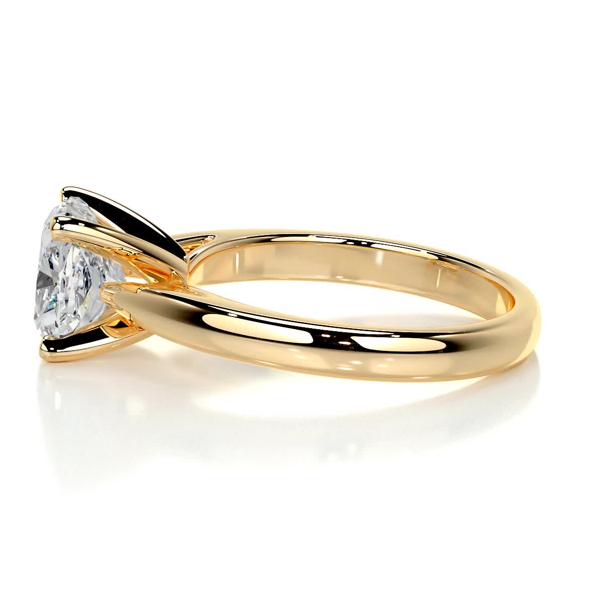 1.5 CT Cushion Cut Lab Grown Diamond Solitaire Engagement Ring 3