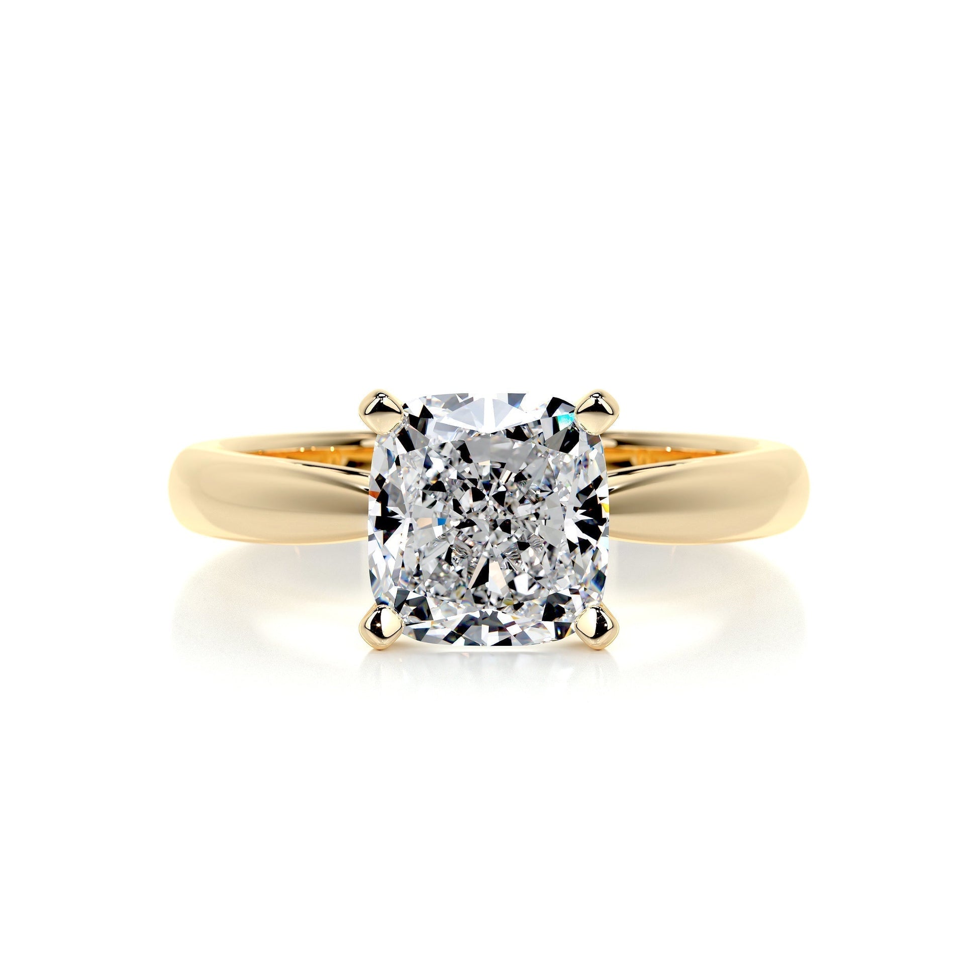 1.5 CT Cushion Cut Lab Grown Diamond Solitaire Engagement Ring 1