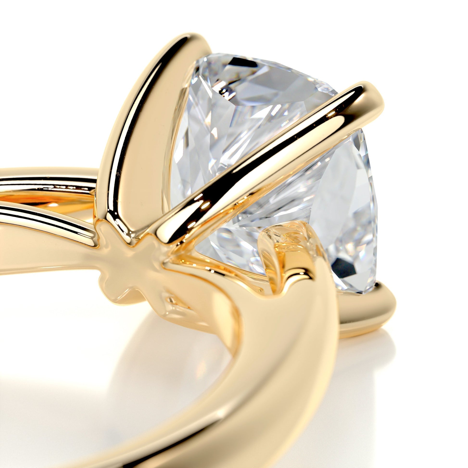 1.5 CT Cushion Cut Lab Grown Diamond Solitaire Engagement Ring 2