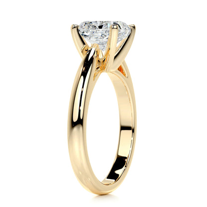 1.5 CT Cushion Cut Lab Grown Diamond Solitaire Engagement Ring 4
