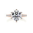 Load image into Gallery viewer, 3 ct Round G- VS2 Diamond Halo Moissanite Engagement Ring
