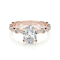 Load image into Gallery viewer, 2.0 CT Oval Lab Grown Diamond Vintage-Inspired Ring in Gold
