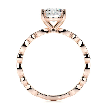 2.0 CT Oval Solitaire CVD F/SI1 Diamond Engagement Ring 18