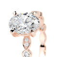 Load image into Gallery viewer, 2.0 CT Oval Lab Grown Diamond Vintage-Inspired Ring in Gold
