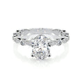 Load image into Gallery viewer, 2.0 CT Oval Lab Grown Diamond Vintage-Inspired Ring in Gold
