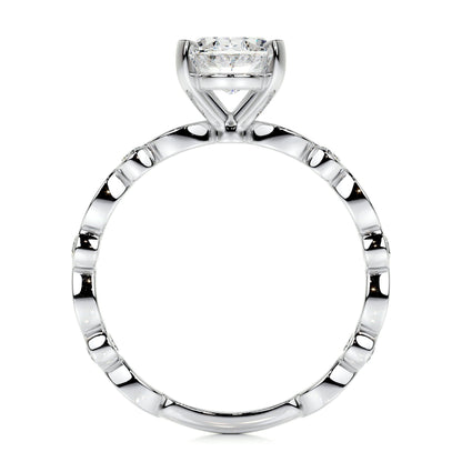 2.0 CT Oval Solitaire CVD F/SI1 Diamond Engagement Ring 6