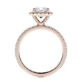 Load image into Gallery viewer, 1.0 TCW Cushion Cut Halo Lab Grown Diamond Ring
