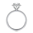 Load image into Gallery viewer, 1.0 TCW Cushion Cut Halo Lab Grown Diamond Ring
