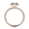 Load image into Gallery viewer, 2.0 CT Pear-Shaped Lab Grown Diamond Halo Engagement Ring
