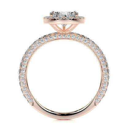 2.0 CT Pear Halo CVD F/VS2 Diamond Engagement Ring 15