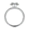 Load image into Gallery viewer, 2.0 CT Pear-Shaped Lab Grown Diamond Halo Engagement Ring
