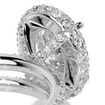 Load image into Gallery viewer, 2.0 CT Oval Lab Grown Diamond Halo Bridal Set
