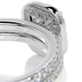 Load image into Gallery viewer, 1.0 CT Radiant Cut Lab Grown Diamond Halo Pave Bridal Ring Set
