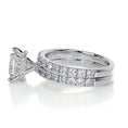 Load image into Gallery viewer, 1.50 CT Princess Cut Lab Grown Diamond Hidden Halo Bridal Ring Set
