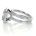 Load image into Gallery viewer, 1.05 CT Asscher Cut Lab Grown Diamond Halo Bridal Ring Set
