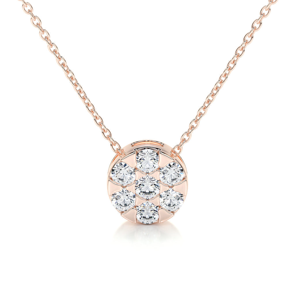 0.50 TCW Round Lab Grown Diamond Necklace 9